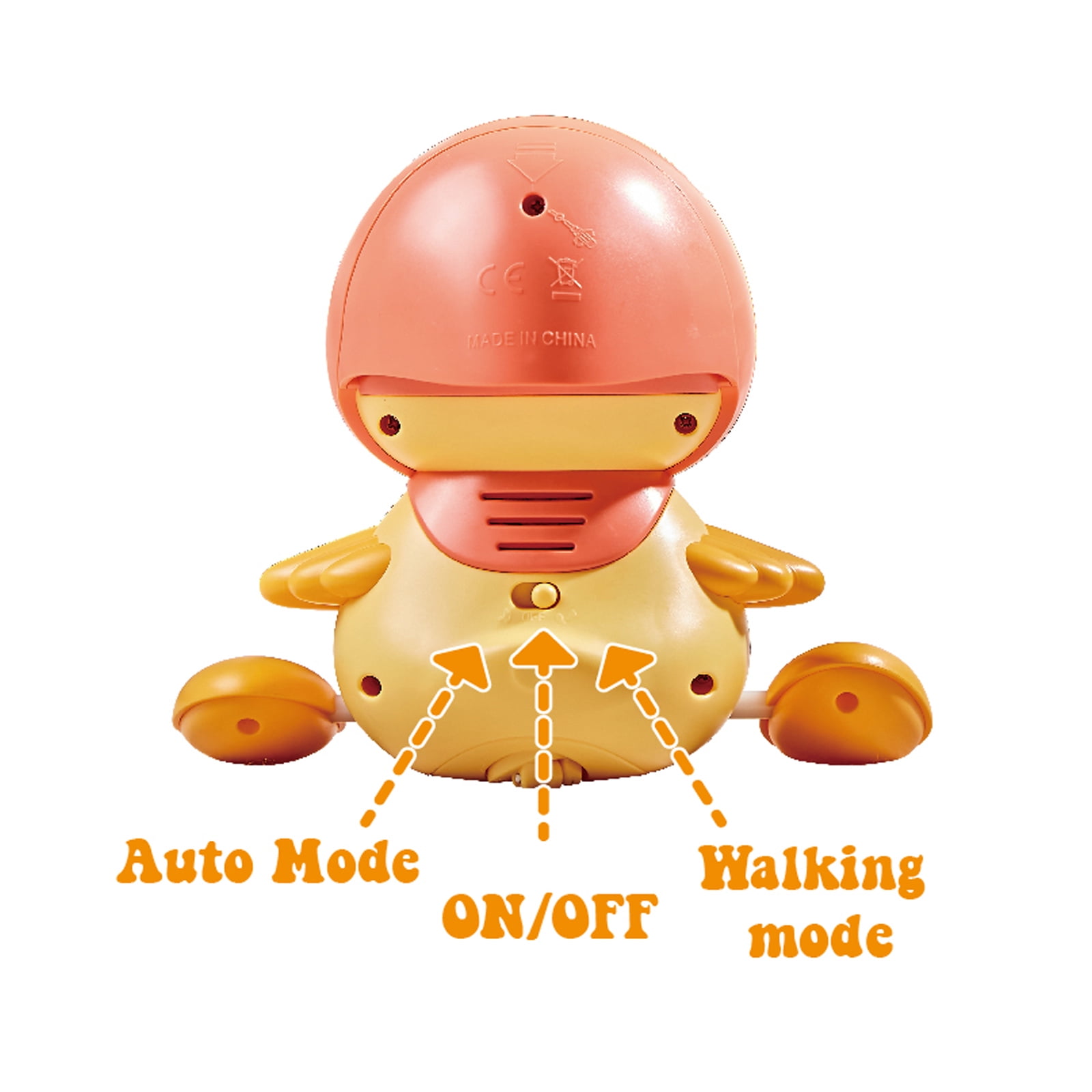 Baby Crawling Toys, Musical Ducks Toddler Toys, Early Education Kids Toys for Boys Girls Swing/Walking/Lights/Dancing Infant Tummy Time Toys Christmas Birthday Gifts (with 2 PCS Baby Duck)