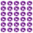 thumbnail image 1 of Unique Bargains Lot de 30 Rondelles de Comptoir M3 en Alliage d'Aluminium Anodisé, Violet, 1 of 4