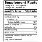 Caltrate Calcium Gummy Bites, Multi-Flavored, 50 Ct