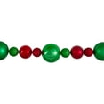 thumbnail image 3 of Northlight 3-Finish Shatterproof Ball Christmas Garland - 6' x 4" - Red and Green - Unlit, 3 of 3