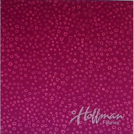 Dyed Batik - Bali Hand Dyed Fuchsia Batik 138-23 Cotton Fabric, by Hoffman
