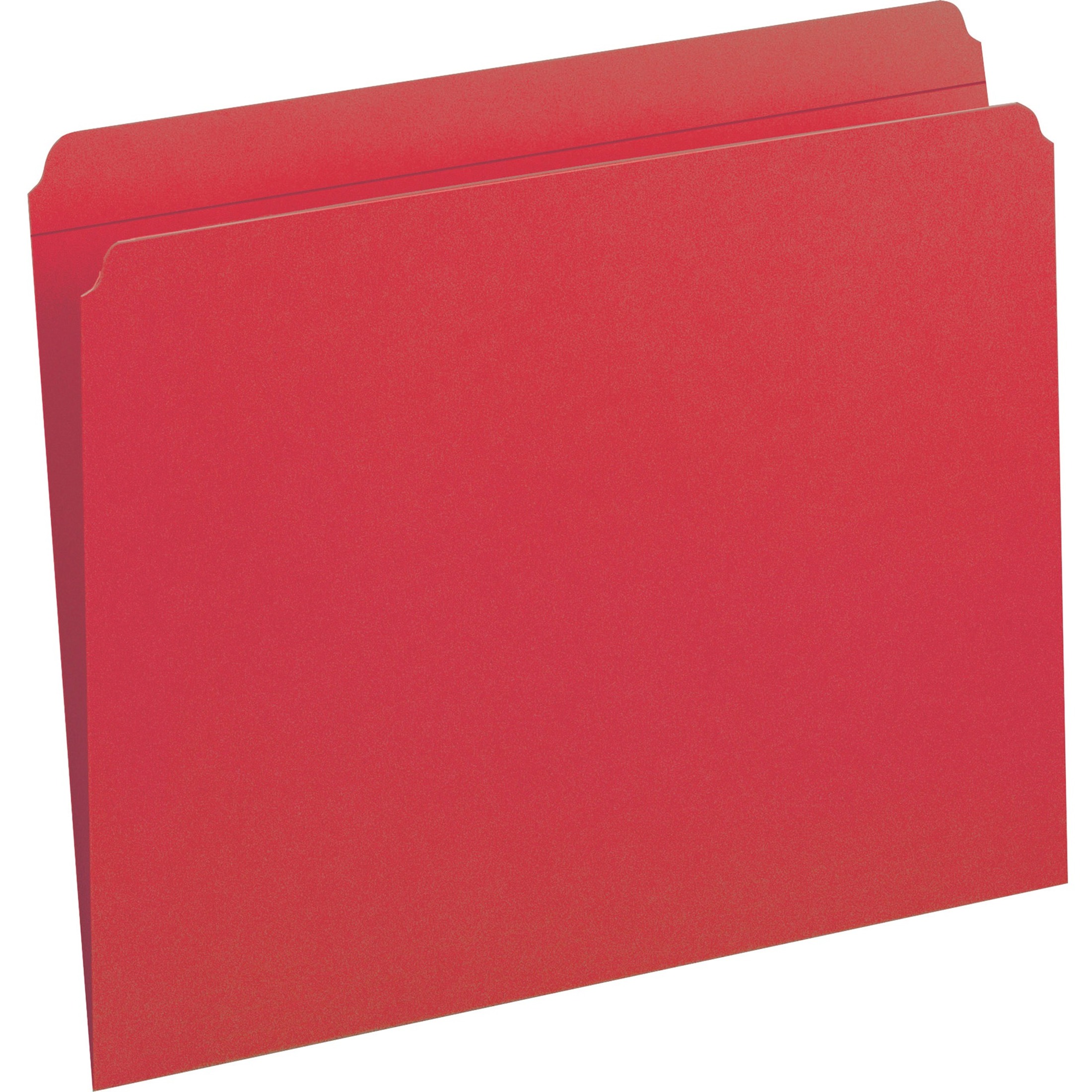 Smead File Folders with Reinforced Tab Red 100/BX Letter (12710