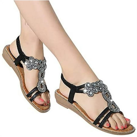 

Womens Espadrilles Platform Wedge Sandals Concise Tassel Rhinestone Wedge Heeled Sandals Ankle Strap Open Toe Shoes Women s Comfortable Fashion Sandals