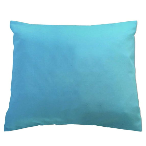 SheetWorld Crib Toddler Pillow Case, 100% Cotton Jersey Knit, Solid Aqua Jersey Knit, 13 x 17