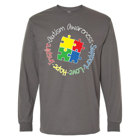 Inktastic Autism Awareness Circle Long Sleeve T-Shirt