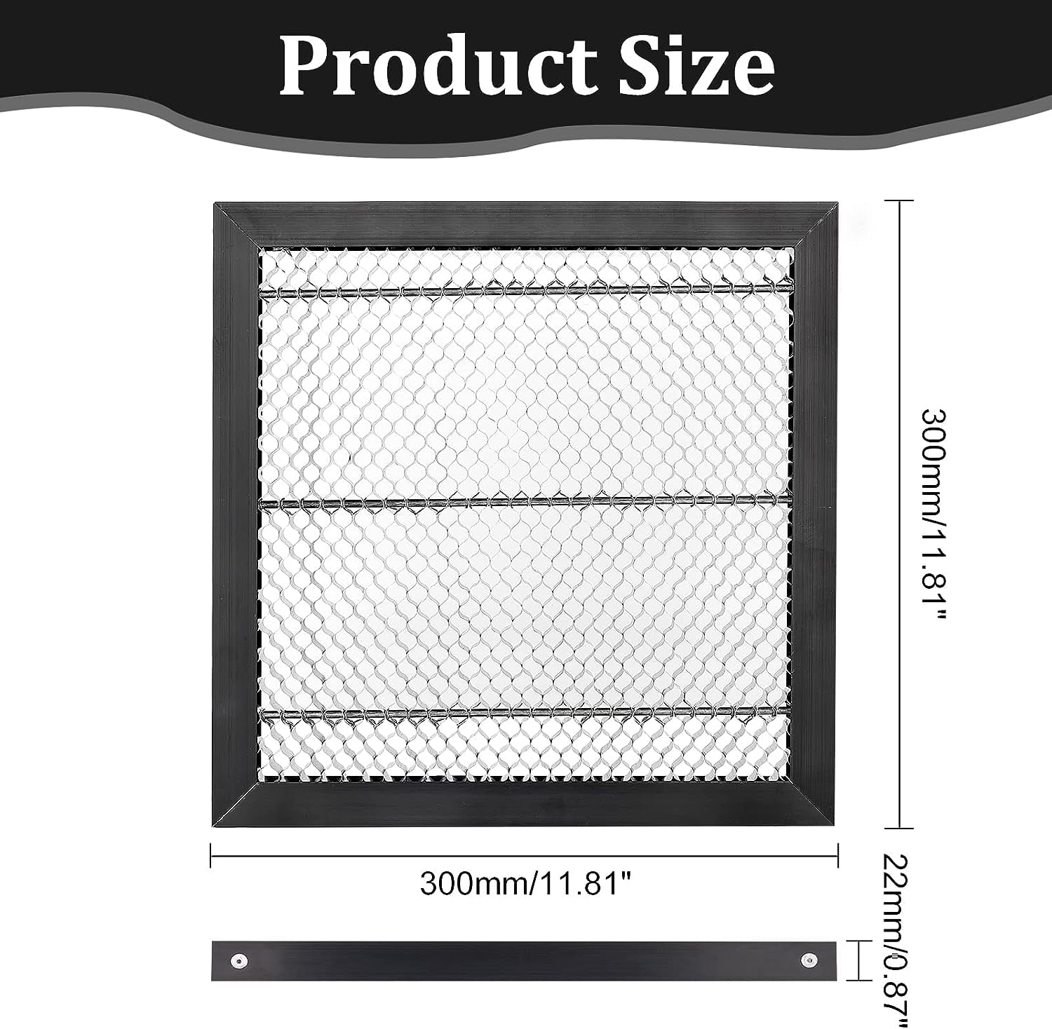 12x12x0.87inch Honeycomb Laser Bed Honeycomb Working Table Panel Cutting Table for Laser Engraver and Cutting Machine