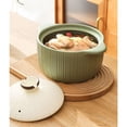 thumbnail image 4 of Home Cooking Pot Ceramic High Temperature Resistant Soup Casserole 1.8L/2.5L Porridge Stew Pot with Lid, 4 of 5