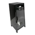 thumbnail image 3 of Small Makeup Storage Cabinet Vertical File Cabinet for Cotton Display Rack Pad Entryway Black, 3 of 8