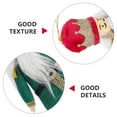 thumbnail image 3 of CIMAXIC Nutcracker Ornament Fabric Christmas Tree Decor Green Hanging Nutcracker King for Home Holiday, 3 of 8
