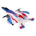 thumbnail image 3 of Avión teledirigido modelo de avión RC 2,4 GHz, planeador artesanal de combate, azul y blanco, para regalo, juguetes para niños, batería única, 3 of 10