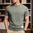 thumbnail image 4 of CONZONE Men's Tshirts Short Sleeve T-Shirts for Men Casual Letter Graphic Y2K Crew Neck Lightweight Tees Cozy Summer Tops, 4 of 5