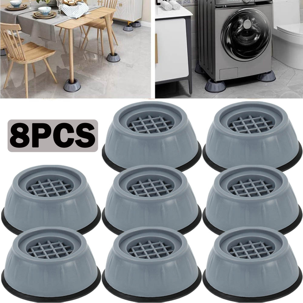 8pcs Shock and Noise Cancelling Washing Machine Support, Noise Reducing