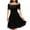Black, variant on Pntutb Womens Plus Size Women Summer Dresses Lace Casual Pullover Solid Sexy Short Sleeve Mini Dress White L