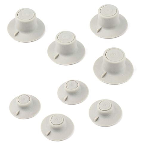 8 Pcs Almohadillas de Enfriamiento para Portátiles, Soporte Almohadillas Antideslizantes 8 (4 grandes + 4 pequeñas)