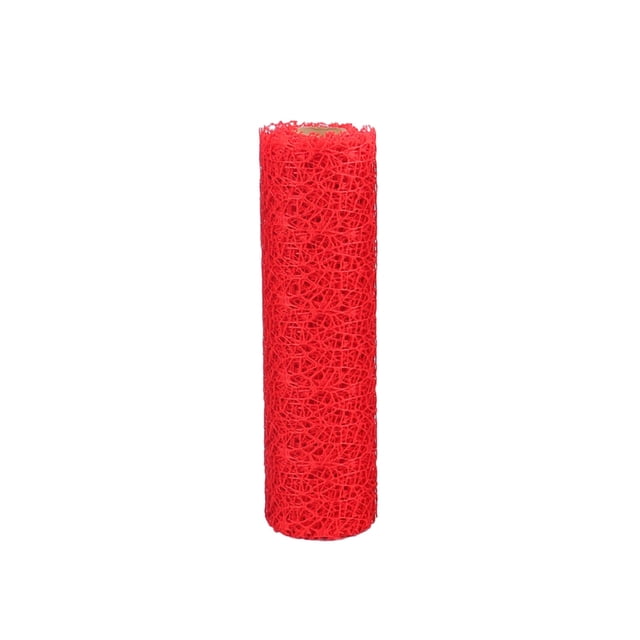 Rollo de Cinta de Malla Artesanal, Tela Transparente para Arreglos Florales, Manualidades DIY, Envoltura de Regalos, Decoración de Fiestas, 28 cm x 457 cm