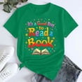 thumbnail image 4 of Yubnlvae Womens Short Sleeve Tops World Book Day 2025 Costume It's A Good Day to Read A Book T Shirt Basic Tops for Women 2025, 4 of 5