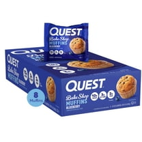 Quest Bake Shop Blueberry Muffins, 10g Protein, 8 Count