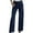 Dark Blue, variant on Women's High Waisted Rhinestone Jeans, Straight Leg Stretch Denim Pants with Crystal Decor, Casual Baggy Trousers for Women, Comfortable Wide Leg Jeans Light Ashy