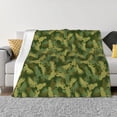 thumbnail image 3 of Throw Blanket for Couch, Elk moose armygreen Camouflage Super Soft Fuzzy Comfy Warm Throw Blanket, Cuteness Lightweight Cozy Plush Flannel Blanket & Throws for Sofa and Bed All Season, 3 of 5