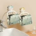 thumbnail image 6 of Kitchen Dish Towels Soft Absorbent Dish Cloths 11"x11" Moose on Misty Lake 6 Packs, 6 of 9