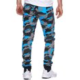 thumbnail image 2 of Homeyce Camo Cargo Pants Cargo Jeans for Men Casual Drawstring Sweatpants Camouflage Joggers Trouser with Pockets,Blue XL, 2 of 4
