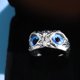 thumbnail image 1 of Retro Blue Eyes Owl Anillo abierto Creative Joint Ring Mujeres Wmkox8yii fajkfhkj1460, 1 of 3