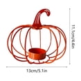 thumbnail image 3 of geerera Pumpkin Wire Candle Holder, Metal Tea Light Stand, Modern Fall Tabletop Decor for Thanksgiving, Halloween & Home Centerpiece, 3 of 6