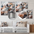 thumbnail image 4 of Designart "Mountains in Rose Gold Metallic Tones V" Minimalism Landscape Metal Art Living Room, 4 of 5