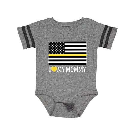 

Inktastic Dispatcher Mom Flag Gift Baby Boy or Baby Girl Bodysuit