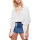 thumbnail image 1 of Free People - Blusa de punto para mujer, diseño de día encantador, color blanco roto, pequeña, 1 of 1