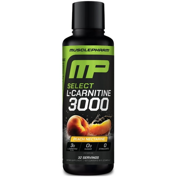 MusclePharm L-Carnitine 3000, Peach Nectarine, 3,000 mg, 16 fl oz (480 ml)