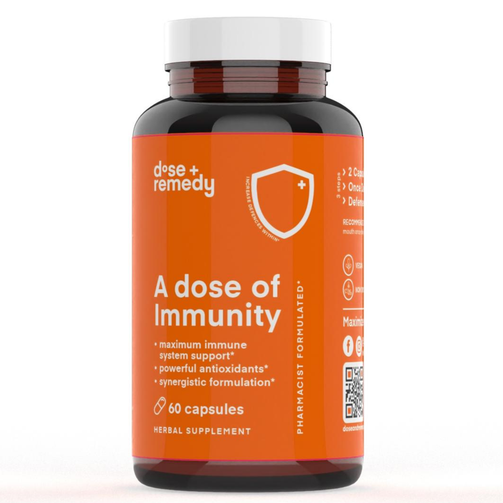 A dose of Immunity Vitamin D, Vitamin C, Quercetin, Bromelain, Zinc