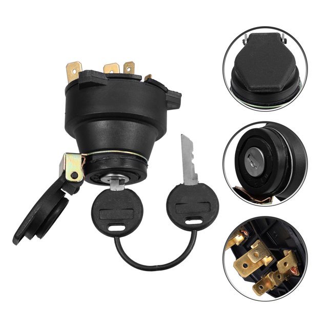 ETHZZLE Tractor Part Ignition Switch Black 1Pcs Enhanced Conductivity Suitable For Farmers Mechanics
