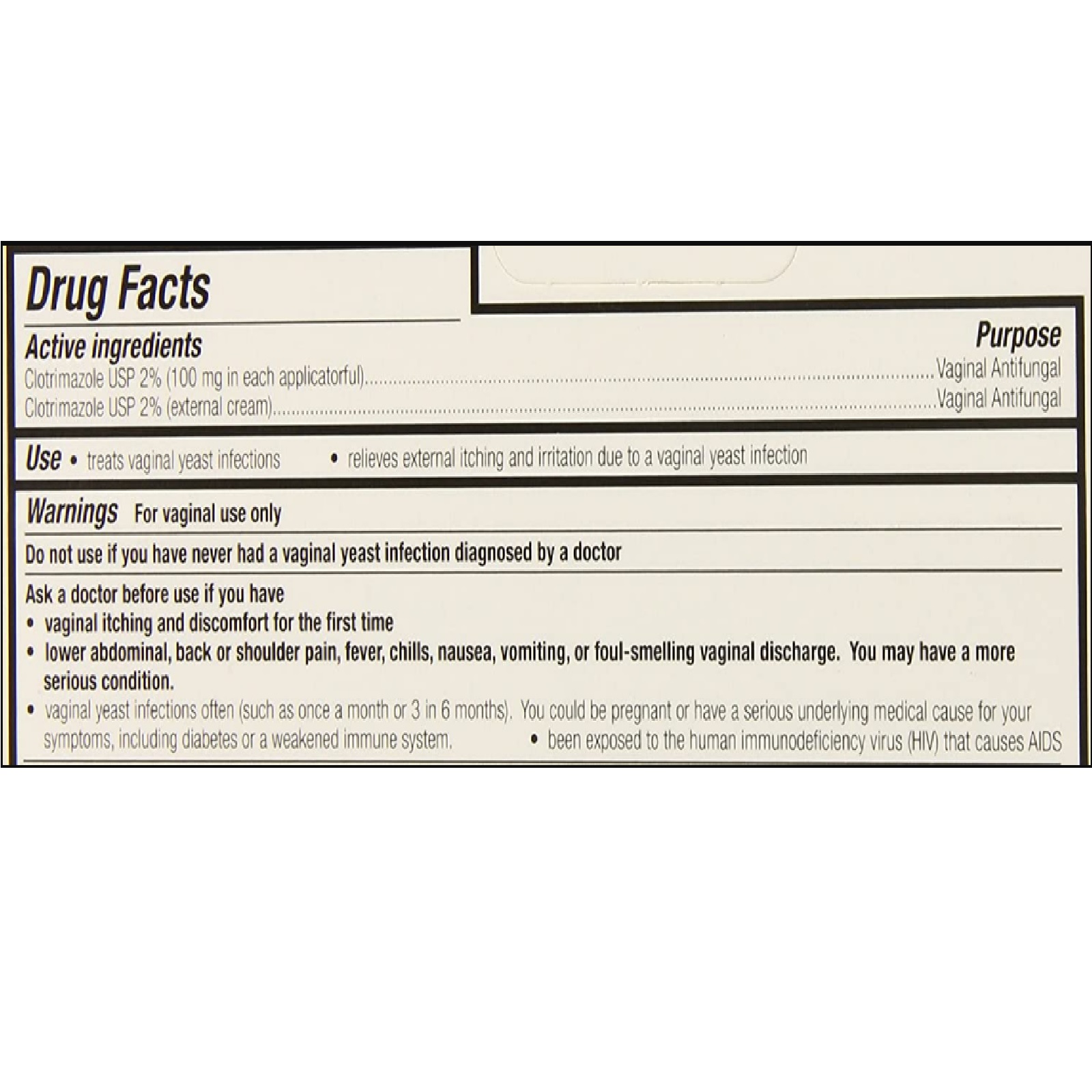 Clotrimazole 3 Day Treatment Vaginal Antifungal Cream, 0.74 oz, 2 Pack