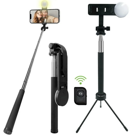 Wireless Selfie Stick for Samsung Galaxy S23 FE Phone - Built-in Tripod Remote Shutter Stand Self-Portrait for Samsung Galaxy S23 FE 6.4 (Fan Edition) Model