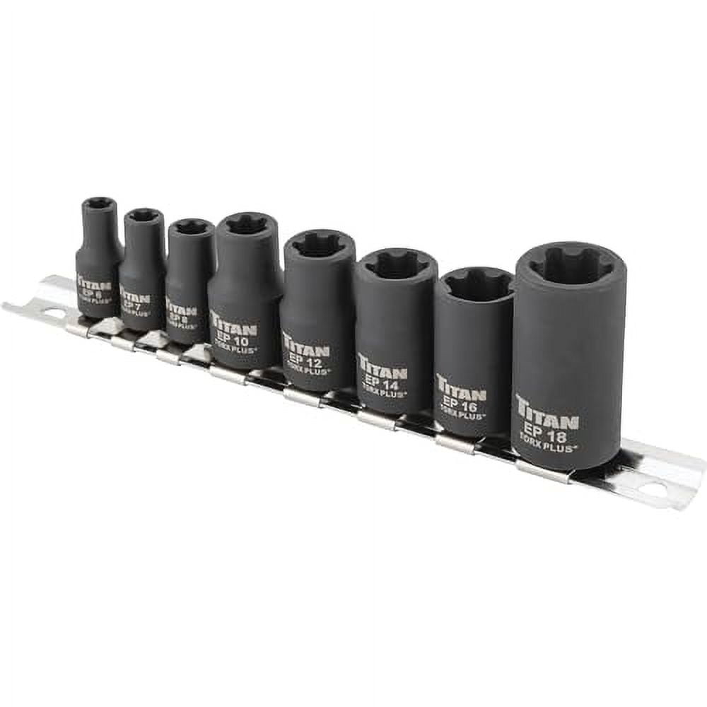 Klutch 8-Pc. External TORX Plus Socket Set