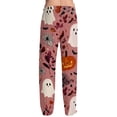thumbnail image 6 of Evdexr Mens Halloween Pajamas 2026 Cobweb Jack O Lantern Bat Printed Pajama Pants Drawstring Wide Leg Pants Casual Sleep Loose Fit Trousers with Pocket 2XL, 6 of 7