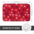 thumbnail image 2 of Rateoe Snowflake Symphony Pattern Flannel Door Mat Indoor Outdoor Entrance, Waterproof All-Weather Doormat,Fade Resistant, Low Profile Entryway Mat 16x24in, 2 of 7