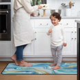 thumbnail image 6 of Kitchen Rugs and Mats Non Skid Washable, Blue Marble Kitchen Rug Comfort Floor Mat Set of 2PCS, Kitchen Mat for Floor Home, Office, Sink, Laundry (17"x47"+17"x30"), 6 of 6