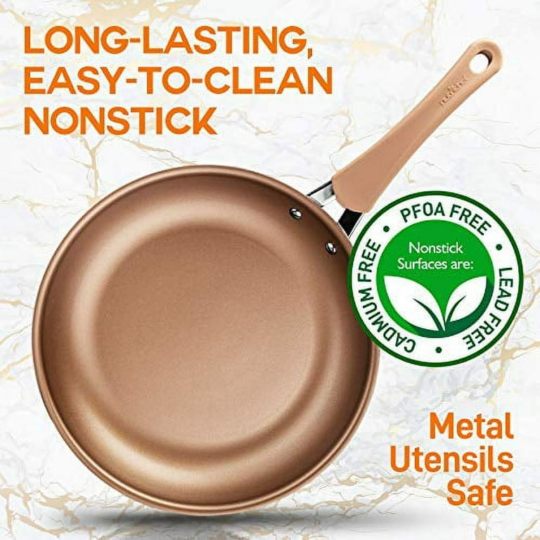 NutriChef 8'' Small Pan Non-Stick High-Qualified Kitchen Cookware