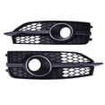 thumbnail image 3 of Corfhy Pair Front Bumper Fog Light Grille Trim Cover Set for Audi A7 S line S7 2012-2015 Pair Black Chrome Ring Replace 4G8807681C9B9 4G8807682C9B9, 3 of 17