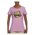 thumbnail image 3 of Softball Mom Animal Print Girl Sports Womens Graphic T-Shirt, Light Pink, XX-Large, 3 of 5