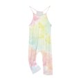 thumbnail image 6 of Odeerbi Teen Girls Summer Jumpsuit Tie-dye Bib Overalls Casual Sleeveless Rompers Long Pants with Pockets 5-14 Years Yellow, 6 of 6