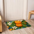 thumbnail image 6 of Tangerine Non-Slip Polyester Bath Rug, Machine Washable Area Rugs for Bathroom and Chair Rug, 6 of 6