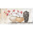 thumbnail image 2 of Sedalia, David 14x9 Black Ornate Wood Framed with Double Matting Museum Art Print Titled - Pink Magnolias II, 2 of 4