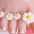 thumbnail image 4 of Wisewang DIY 8pcs/Set Toe Separator Silicone Flower Diamond Foot Nail Art Tools Pedicure 6# 1Set, 4 of 6