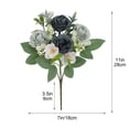thumbnail image 3 of Taicans Artificial Roses Bouquet,11" Realistic Silk Rose Bush with Green Leaves,Faux Floral Stems for Wedding Bouquets,Centerpieces,Home Decor,Party,Table Arrangements,Indoor Outdoor Use, 3 of 7