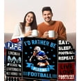 thumbnail image 3 of Football Gifts for Boys 8-12,Sport Football Blanket Football Team Gifts,Unique Football Stuff Football Accessories Decor Gifts for Men Boys Adult Football Lovers 50"x40", 3 of 5