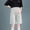 White, variant on pstuiky Maternity Shorts with Pockets Women's Plus Size Shorts Fashion Solid Color Cotton Linen Shorts Capris for Women over the Belly Pregnancy Shorts Loose Comfy Clothes Summer