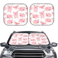 thumbnail image 2 of Disketp 2 Piece Kawaii Pigs Pattern Windshield Sunshades,Folding Windshield Sun Shade For Car Suv Trucks Sedan,Blocks Uv Rays Sun Visor Protector-Large, 2 of 7